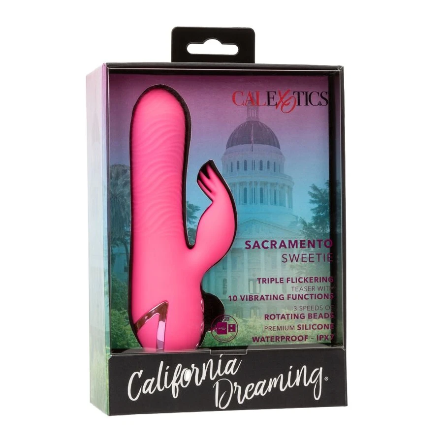CALEXOTICS - VIBRATORE SACRAMENTO SWEETIE RABBIT PINK BY CALIFORNIA DREAMING